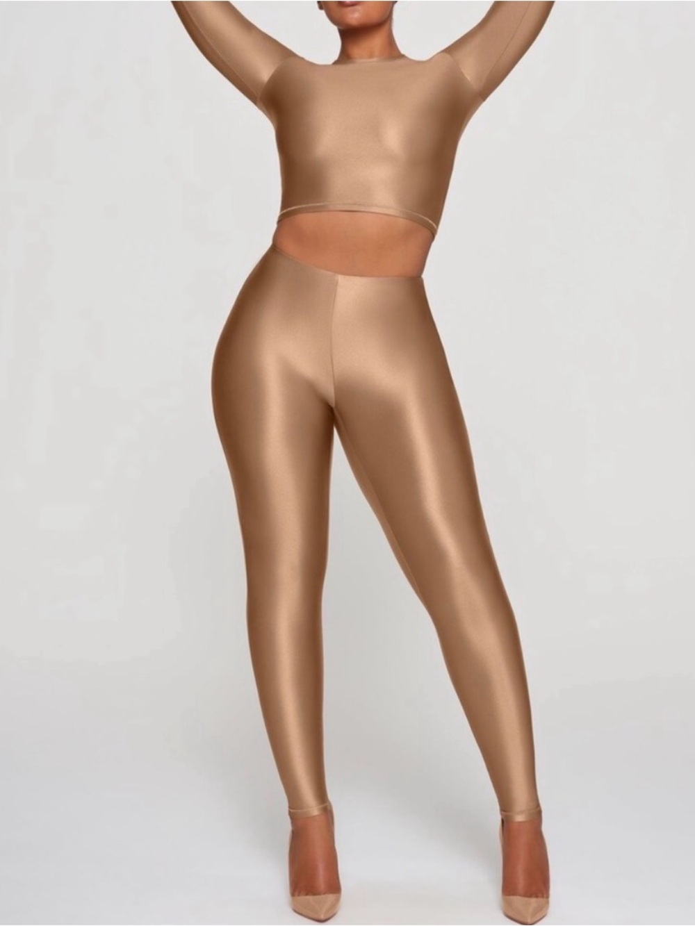 SKIMS Shine Spandex Jersey Leggings Sienna NWT Medium